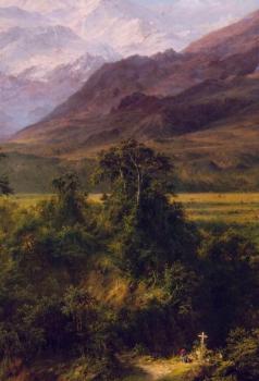 弗雷德裡尅 埃德溫 丘奇 Heart of the Andes, detail 弗雷德裡尅 埃德溫 丘奇 Heart of the Andes, detail